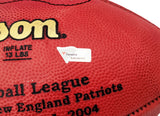 Tom Brady Autographed NFL Leather SB XXXVIII Logo Football Fanatics AA0104111