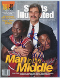 Jordan, Pippen, Jackson Autographed 1991 Sports Illustrated Magazine - PSA/DNA
