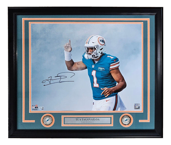 Tua Tagovailoa Signed Framed 16x20 Miami Dolphins Photo Fanatics