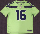 SEAHAWKS TYLER LOCKETT AUTOGRAPHED FRAMED COLOR RUSH NIKE TWILL JERSEY 160683