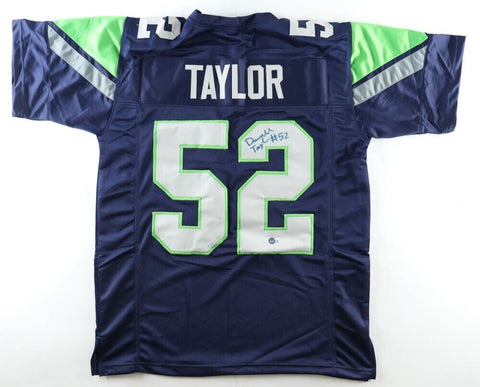 Darrell Taylor Signed Seattle Seahawks Jersey (Beckett) 2020 2nd Round Pick LB