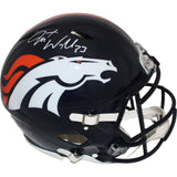 Javonte Williams Signed Denver Broncos Authentic Helmet Beckett 40954
