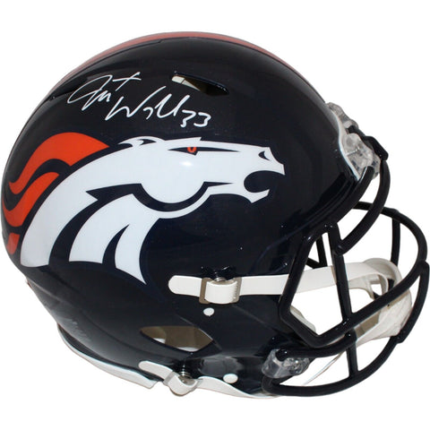 Javonte Williams Signed Denver Broncos Authentic Helmet Beckett 40954