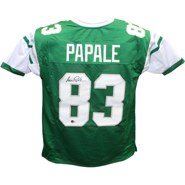 Vince Papale Autographed/Signed Pro Style Green Jersey Beckett 41169