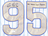 Chad Noble Signed 2016 Cubs "World Series Champs" Jersey (JSA) Bullpen Coach