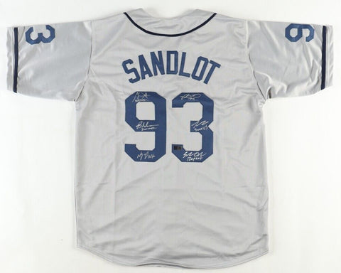 Signed Jersey by 6 Members the 1993 Hit Film "The Sandlot" (TSE) See description
