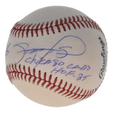 Derrek Lee & Sammy Sosa Signed ML Baseball Inscribed Chicago Cubs HOF-25 Beckett