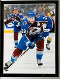 Nathan MacKinnon Autographed Colorado Avalanche Jersey DLX Frame - Fanatics COA