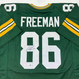 Autographed/Signed Antonio Freeman Green Bay Green Jersey Beckett BAS COA