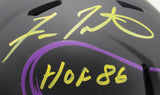 Fran Tarkenton HOF Signed/Inscr Vikings Eclipse Mini Football Helmet JSA 166413