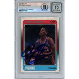 Dennis Rodman Autographed/Signed 1988-89 Fleer #43 Card Beckett 43828
