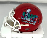 Chiefs MARQUEZ VALDES-SCANTLING Signed SB LVII LOGO Speed Mini Helmet AUTO