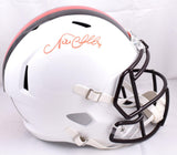 Nick Chubb Autographed Browns F/S Alternate 2023 Speed Helmet-Beckett W Holo