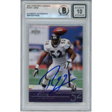 Ray Lewis Autographed/Signed 2001 Upper Deck #3 Trading Card Beckett 52938