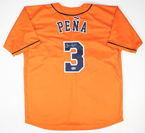 Jeremy Pena Signed Houston Astros Jersey (Beckett) 2022 World Champion / S S