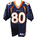 Rod Smith Signed Denver Broncos Blue Reebok Jersey Sz 50 Beckett 44673