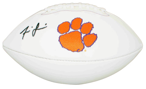 ISAIAH SIMMONS AUTOGRAPHED SIGNED CLEMSON TIGERS WHITE LOGO FOOTBALL JSA