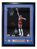 Julius Dr J Erving Signed Framed 16x20 Philadelphia 76ers Photo BAS
