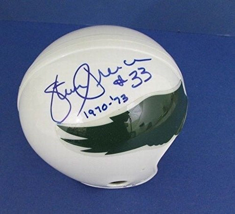 Steve Preece Philadelphia Eagles Signed Throwback Mini Helmet 121923