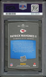 2017 Panini Donruss Rated Rookie Patrick Mahomes RC Blue Ink PSA 9/10 Auto