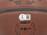 ALLEN IVERSON AUTOGRAPHED COMPOSITE LEATHER 76ERS LOGO BASKETBALL BECKETT 243643