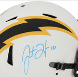 JUSTIN HERBERT Autographed Chargers Authentic Lunar Eclipse Helmet FANATICS