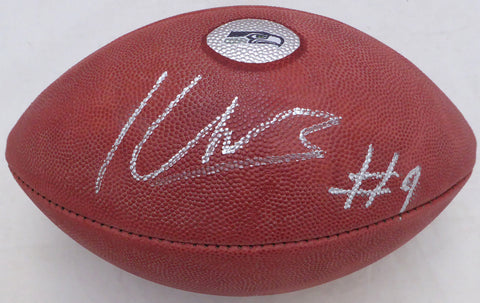Kenneth Walker III Autographed NFL Leather Football Seahawks Beckett QR #BK44622