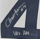 Chuck Fusina Autographed/Inscribed White Custom Football Jersey Penn State JSA