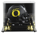 Oregon Christian Gonzalez Signed Black Speed Mini Helmet W/ Case BAS Witnessed