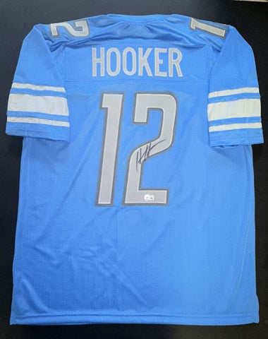 Hendon Hooker Detroit Lions Jersey (Beckett) Ex-Tennessee Volunteers Quarterback