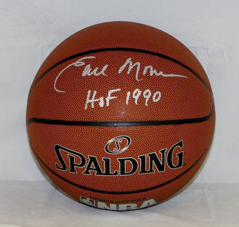 Earl Monroe Autographed NBA Spalding Basketball With HOF and JSA W Authenticated