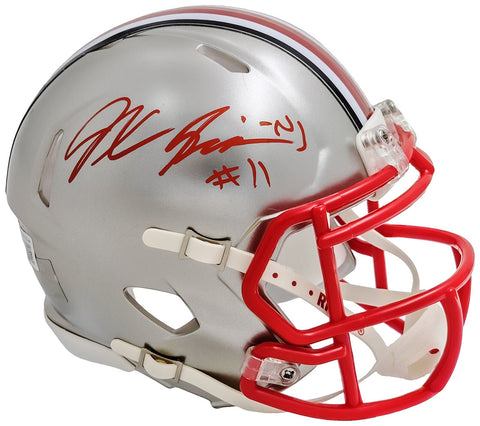 JAXON SMITH-NJIGBA AUTOGRAPHED OHIO STATE FLASH MINI HELMET BECKETT 216620