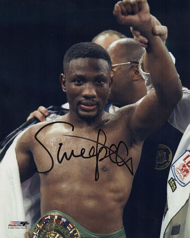 Pernell 'Sweet Pea' Whitaker Signed Boxing Arm Raised 8x10 Photo - (SS COA)
