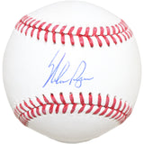 Nolan Ryan Autographed/Signed Texas Rangers OML Baseball Beckett 51245