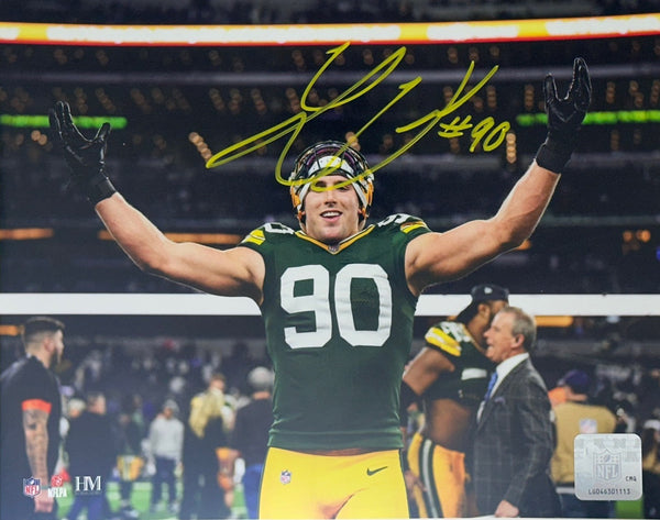 Green Bay Packers Defensive End LUKAS VAN NESS Signed 8x10 Photo #2 AUTO