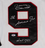 Bobby Hull Signed Chicago Blackhawks Reebok Jersey "The Golden Jet & HOF 83"/PSA