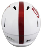 Ole Miss Kewan Lacy Signed White Full Size Speed Rep Helmet Autographed BAS