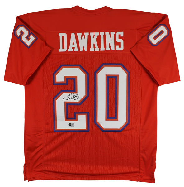 Clemson Brian Dawkins Authentic Signed Orange Pro Style Jersey BAS Witnessed