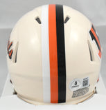 Chad Johnson Autographed Cincinnati Bengals Retro Speed Mini Helmet - Beckett