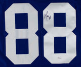 Marvin Harrison Indianapolis Signed Blue Football Jersey JSA Hologram