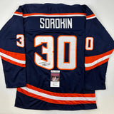 Autographed/Signed Ilya Sorokin New York Reverse Retro Hockey Jersey JSA COA
