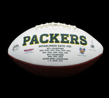Boyd Dowler Signed Green Bay Packers Embroidered White Football w- "1959 ROY & 5