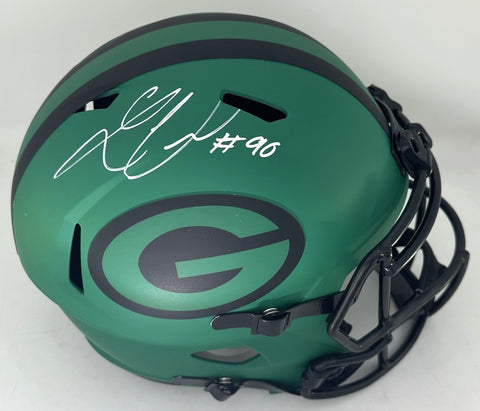 Packers LUKAS VAN NESS Signed Full Size RAVE Replica Speed Helmet AUTO - JSA