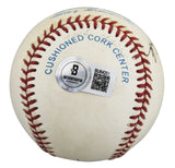 Mike Hargrove & Ron Clark Authentic Signed Bobby Brown OAL Baseball BAS #BU64251