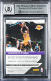 Lakers Shaquille O'Neal Signed 2018 Panini Prizm #35 Card Auto 10! BAS Slabbed