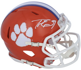 TRAVIS ETIENNE Autographed Clemson Tigers Mini Speed Helmet FANATICS