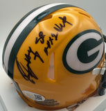 Packers SEAN JONES Signed Riddell Speed Mini Helmet AUTO w/ SB XXXI - JSA