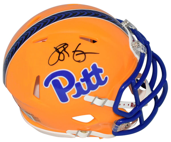 HUGH GREEN AUTOGRAPHED PITT PITTSBURGH PANTHERS SPEED MINI HELMET BECKETT