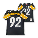 James Harrison Autographed Pittsburgh Steelers Mitchell Ness Jersey Beckett