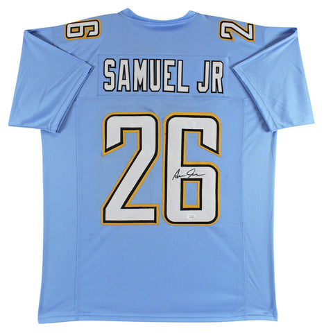 Asante Samuel Jr. Authentic Signed Powder Blue Pro Style Jersey JSA Witness